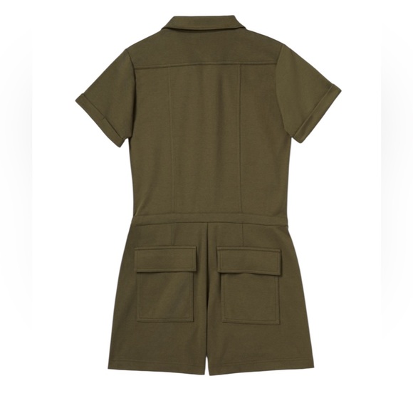 🫒 EUC CABI “Squad” Olive Green Romper | Women’s XS - Picture 2 of 11